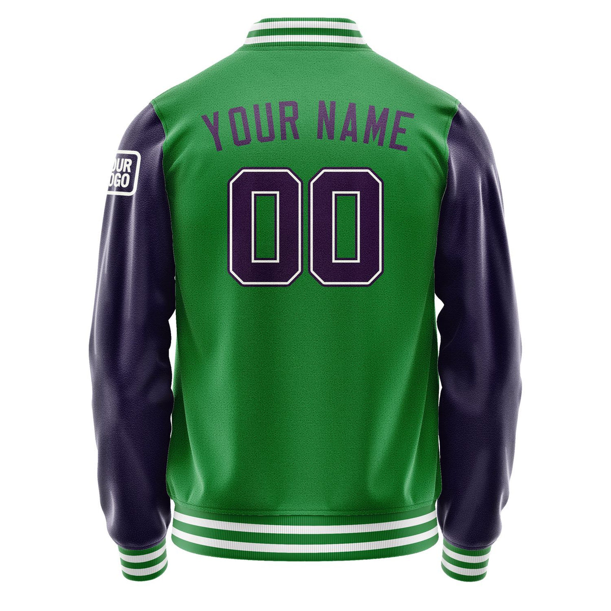 Custom Emerald Green Purple Jacket Jb2424072418071818