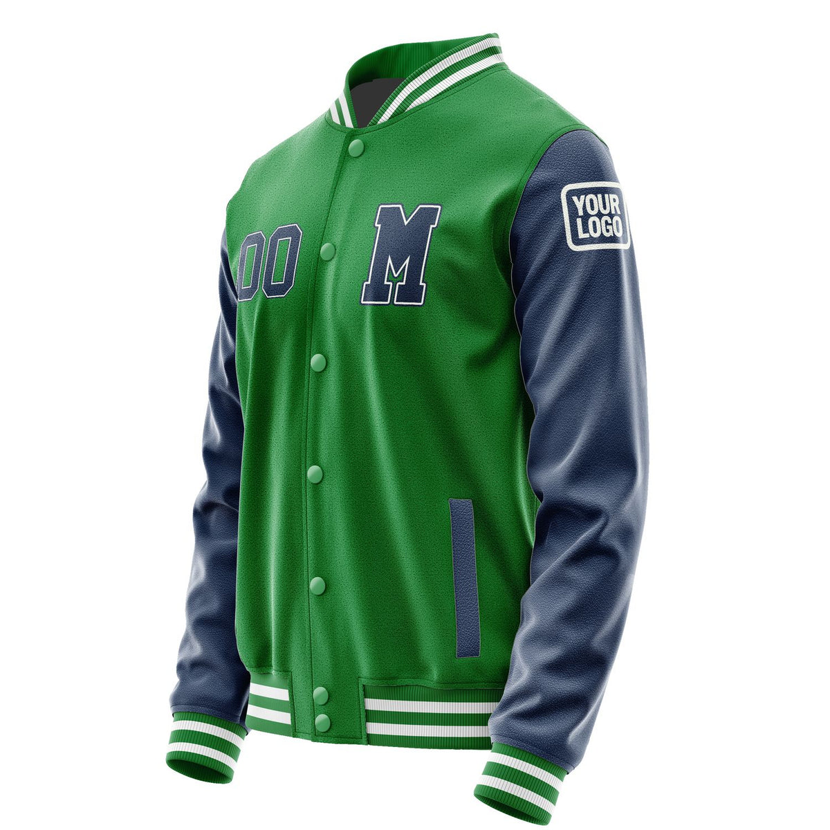 Custom Emerald Green Blue Jacket Jb2424102418101818