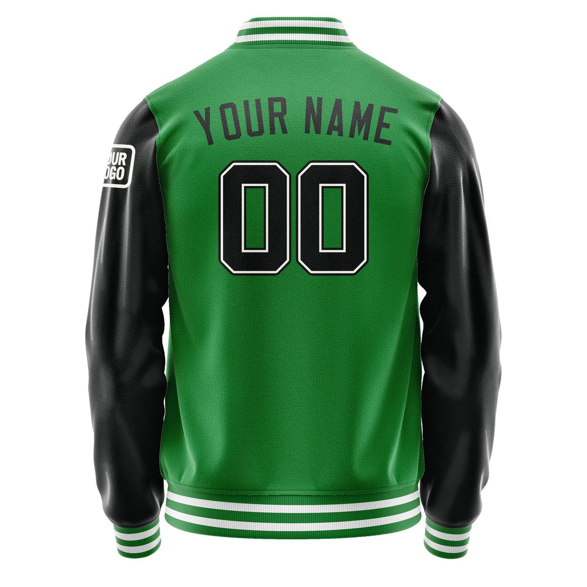 Custom Emerald Green Black Jacket Jb2424172418171818