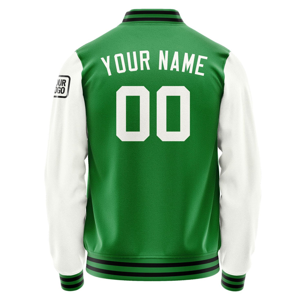 Custom Emerald Green White Jacket Jb2424182417181817