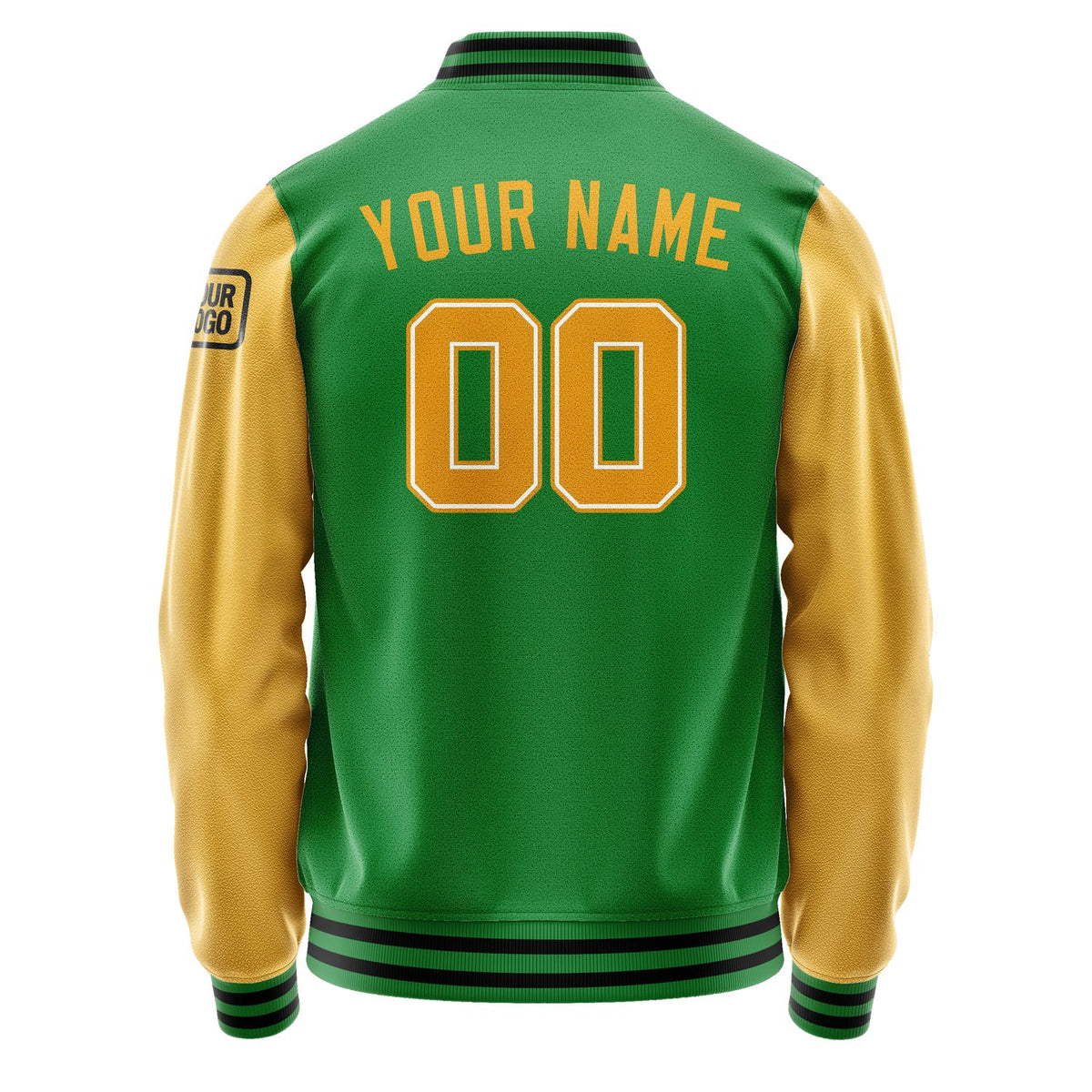 Custom Emerald Green Yellow Jacket Jb2424192417191817