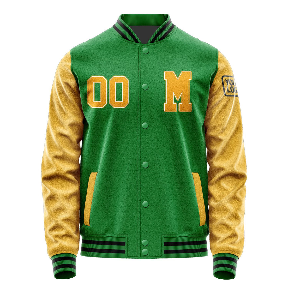 Custom Emerald Green Yellow Jacket Jb2424192417191817