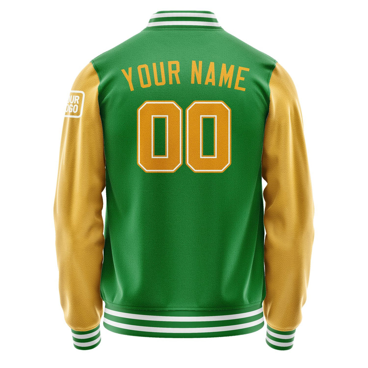 Custom Emerald Green Yellow Jacket Jb2424192418191818