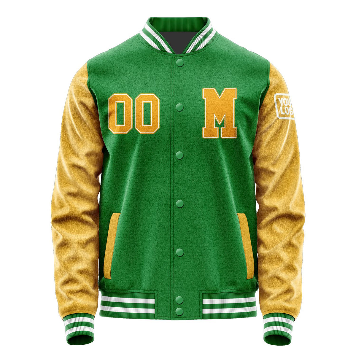 Custom Emerald Green Yellow Jacket Jb2424192418191818