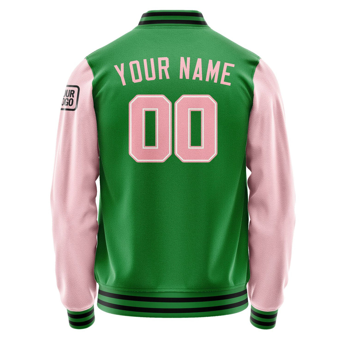 Custom Emerald Green Light Pink Jacket Jb2424212417211817