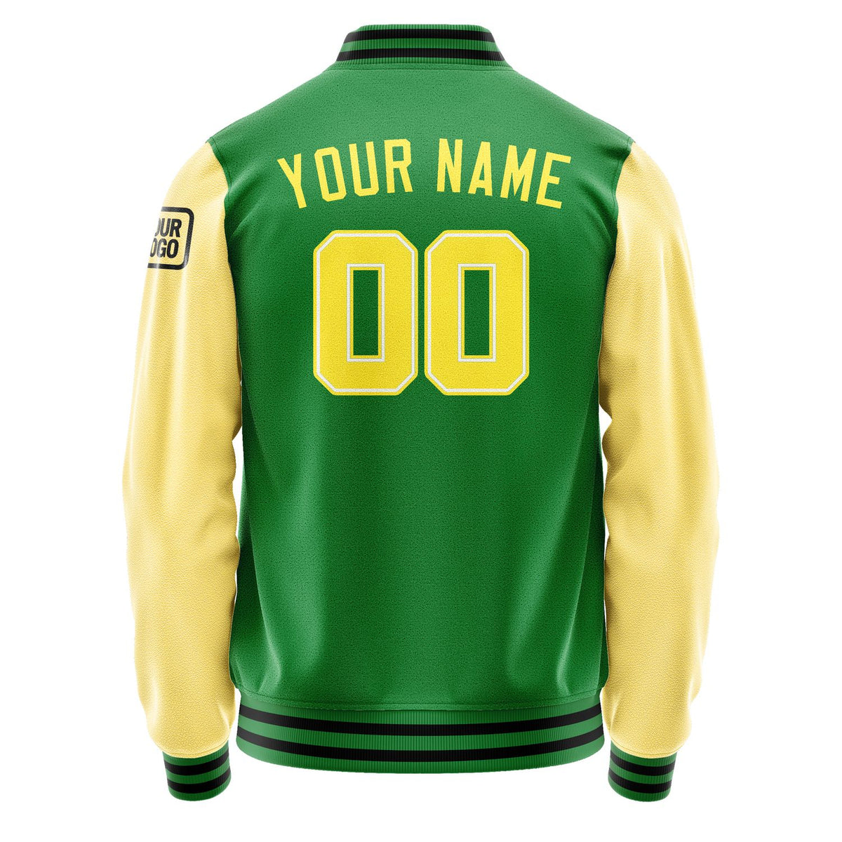 Custom Emerald Green Light Yellow Jacket Jb2424262417261817