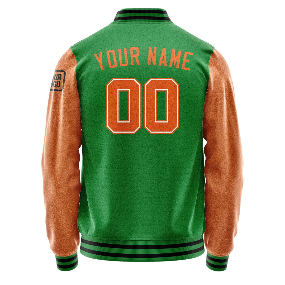 Custom Emerald Green Orange Jacket Jb2424282417281817