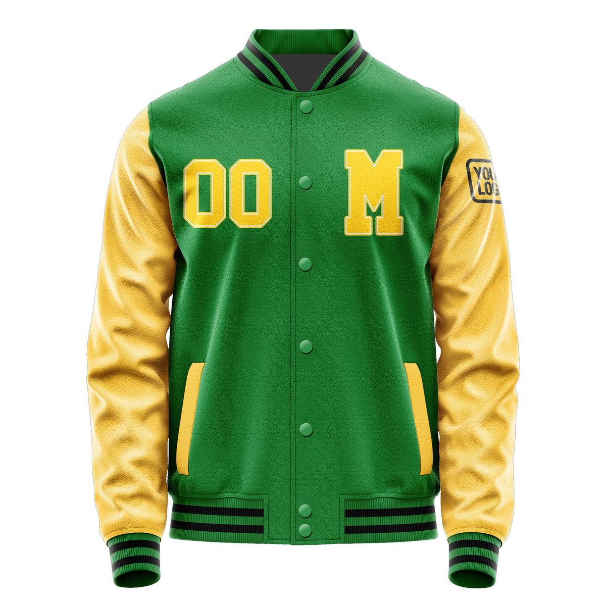 Custom Emerald Green Gold Jacket Jb2424302417301817