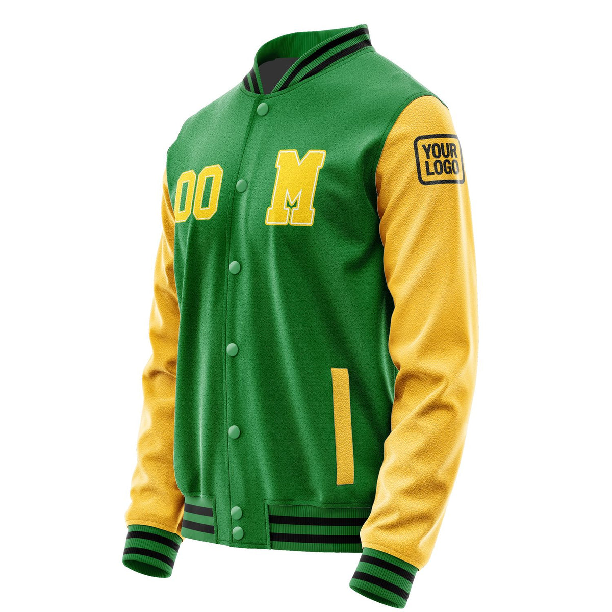 Custom Emerald Green Gold Jacket Jb2424302417301817