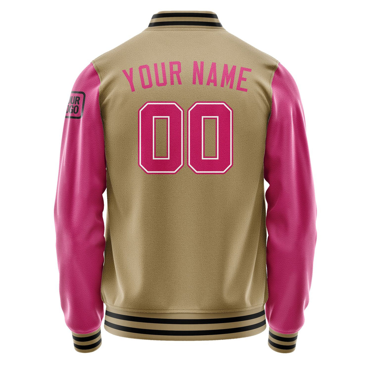 Custom Light Khaki Pink Jacket Jb2525132517131817