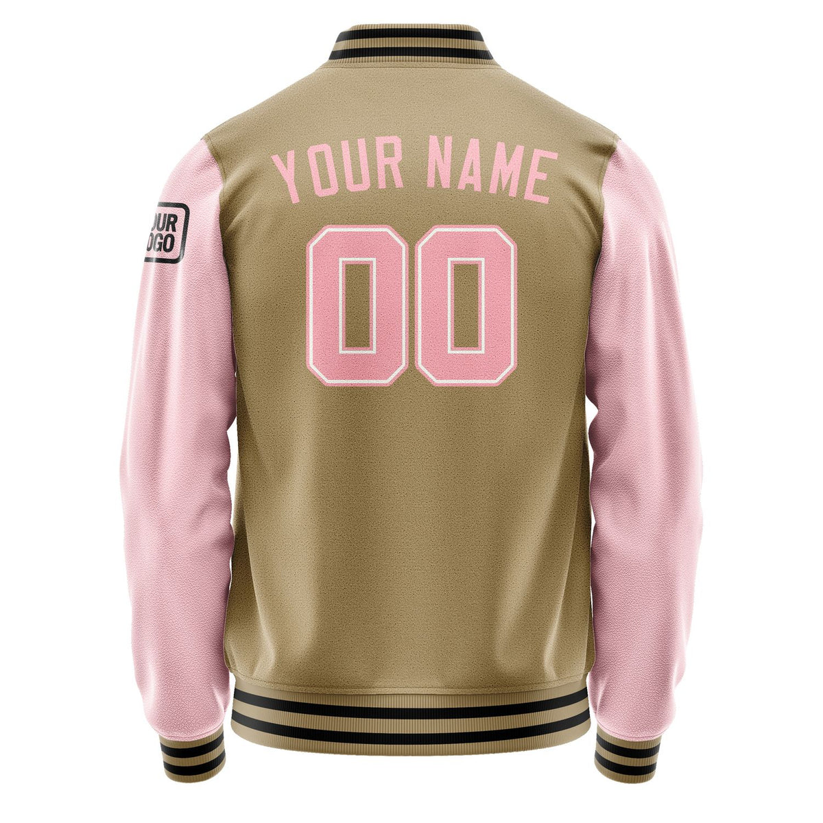 Custom Light Khaki Light Pink Jacket Jb2525212517211817