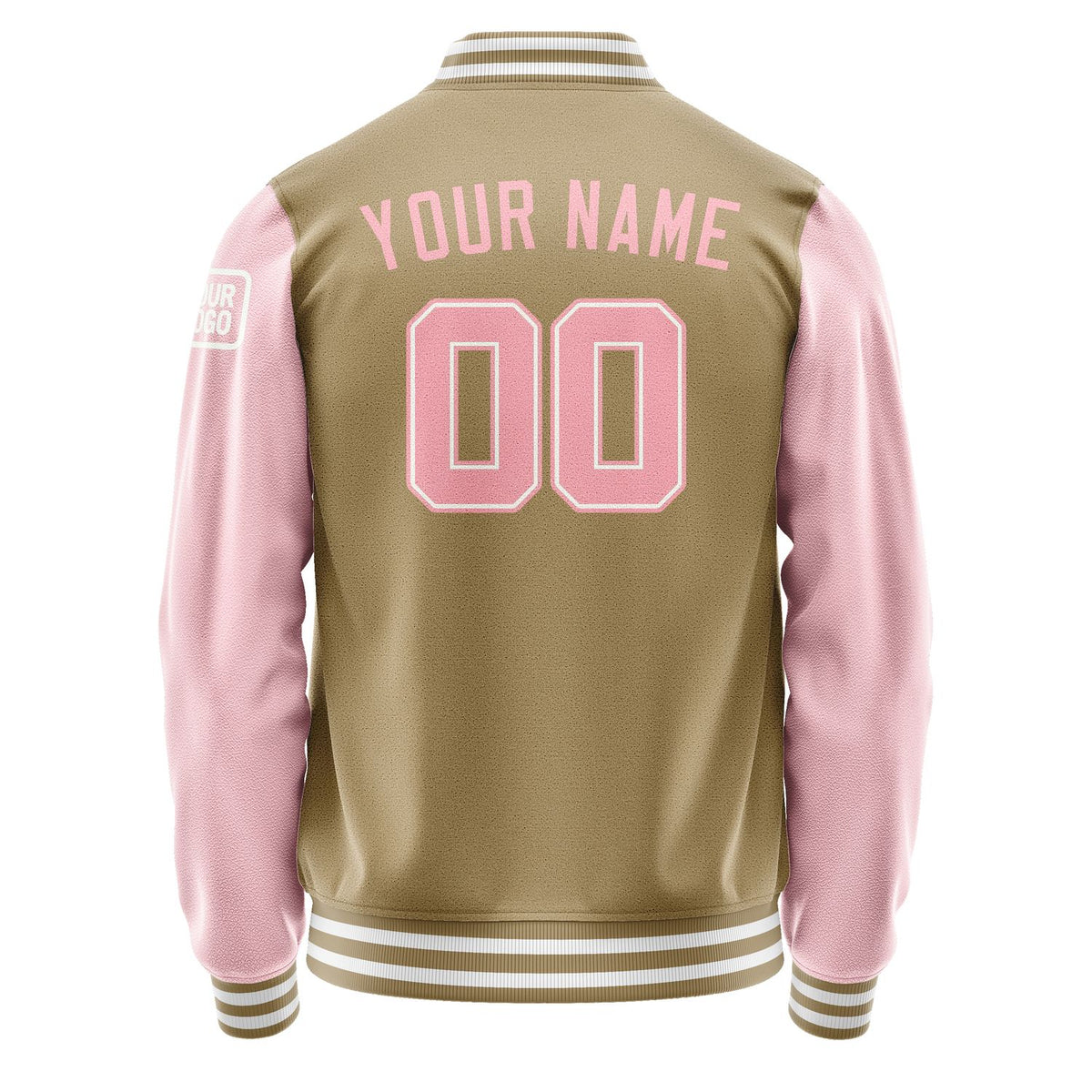 Custom Light Khaki Light Pink Jacket Jb2525212518211818