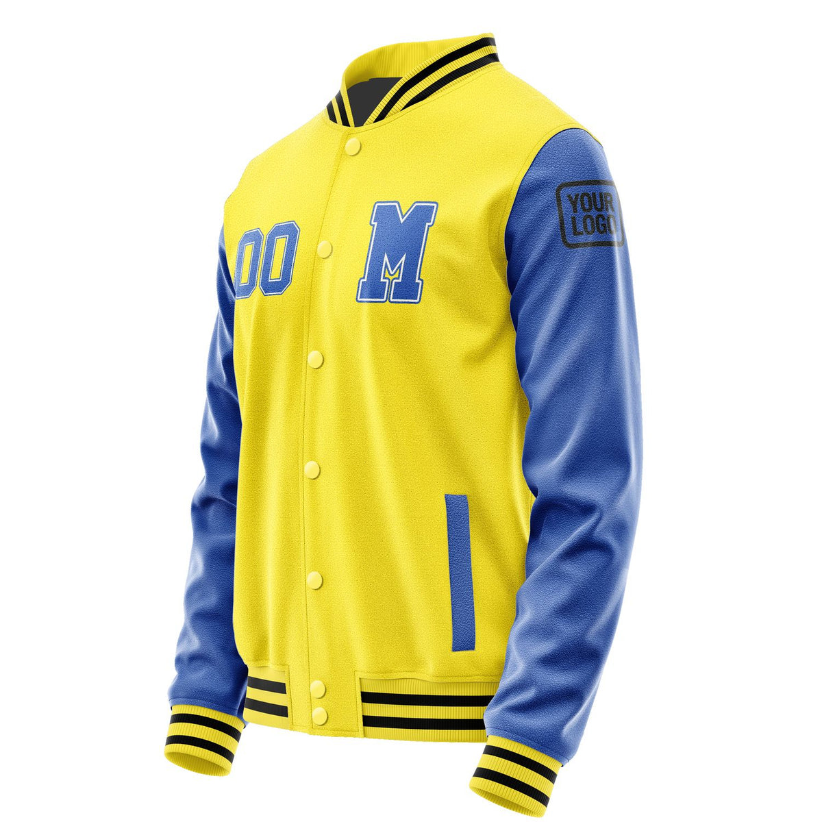 Custom Light Yellow Sky Blue Jacket Jb2626092617091817