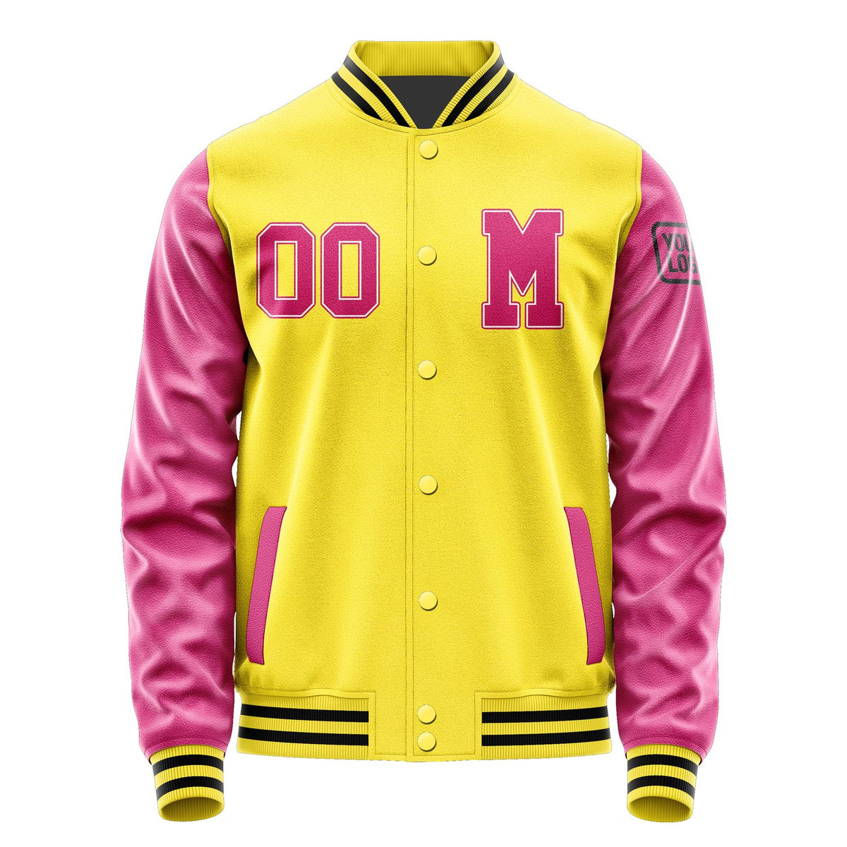 Custom Light Yellow Pink Jacket Jb2626132617131817