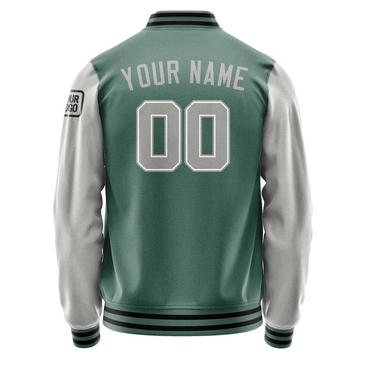 Custom Blue Green Gray Jacket Jb2727042717041817