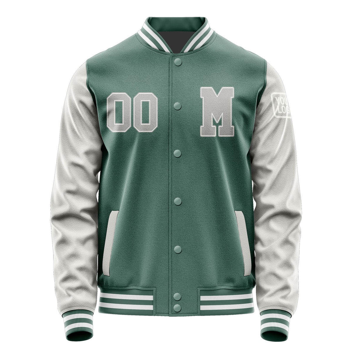 Custom Blue Green Gray Jacket Jb2727042718041818