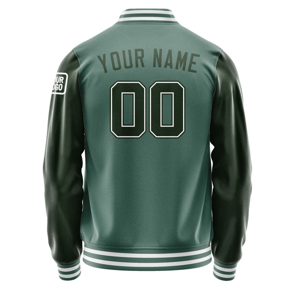 Custom Blue Green Dark Green Jacket Jb2727062718061818