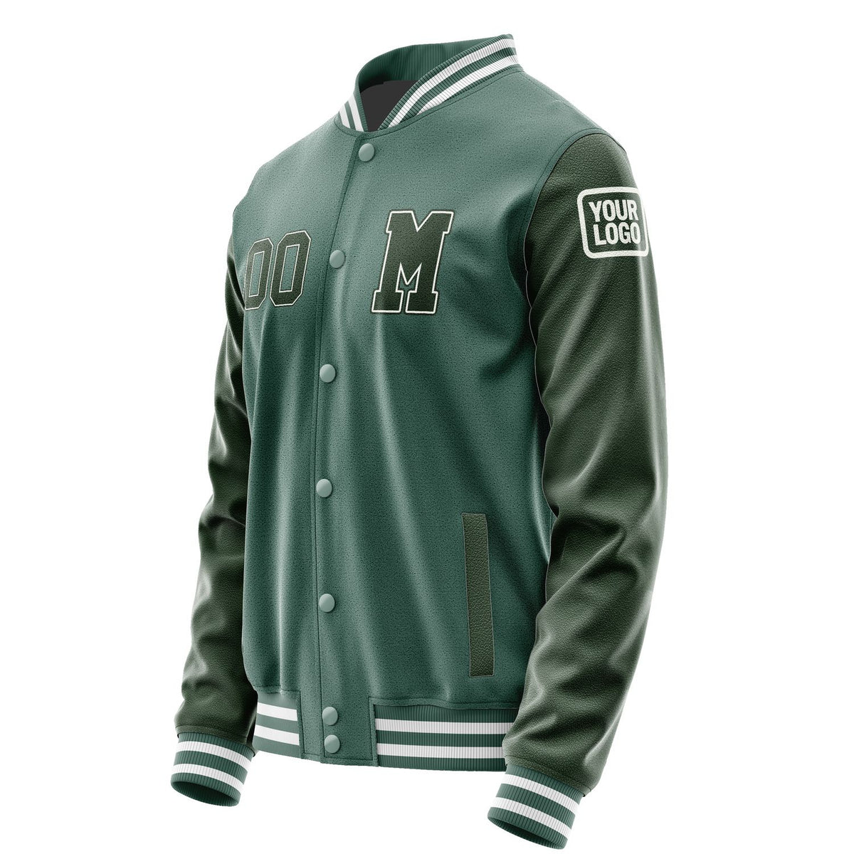 Custom Blue Green Dark Green Jacket Jb2727062718061818