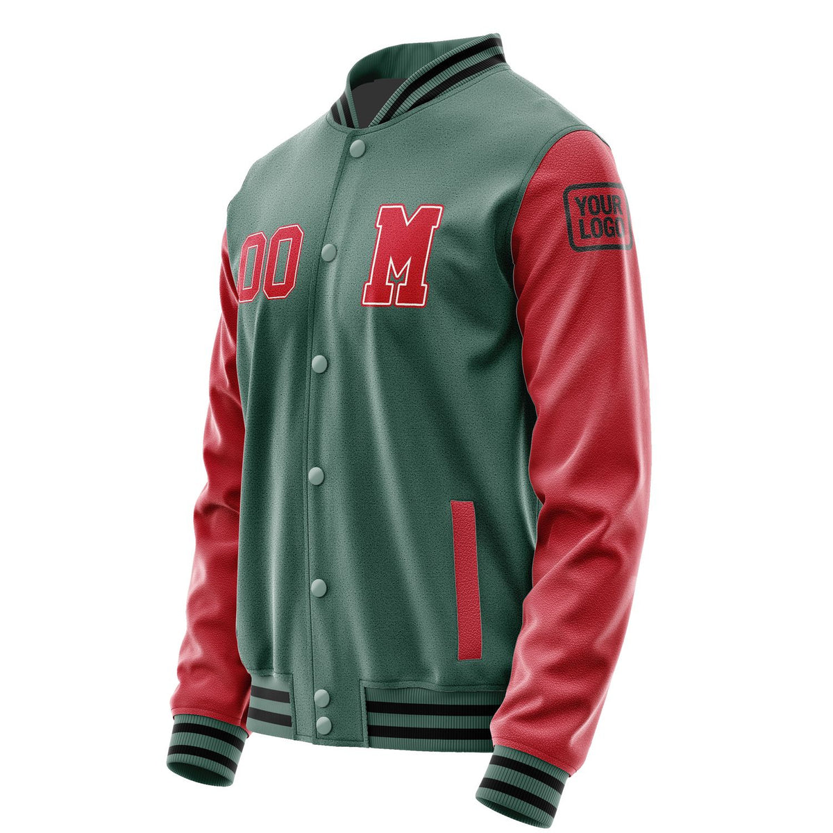 Custom Blue Green Red Jacket Jb2727142717141817