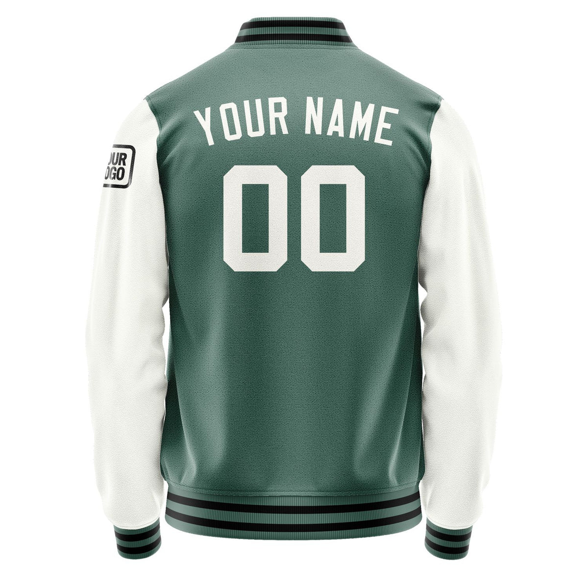 Custom Blue Green White Jacket Jb2727182717181817