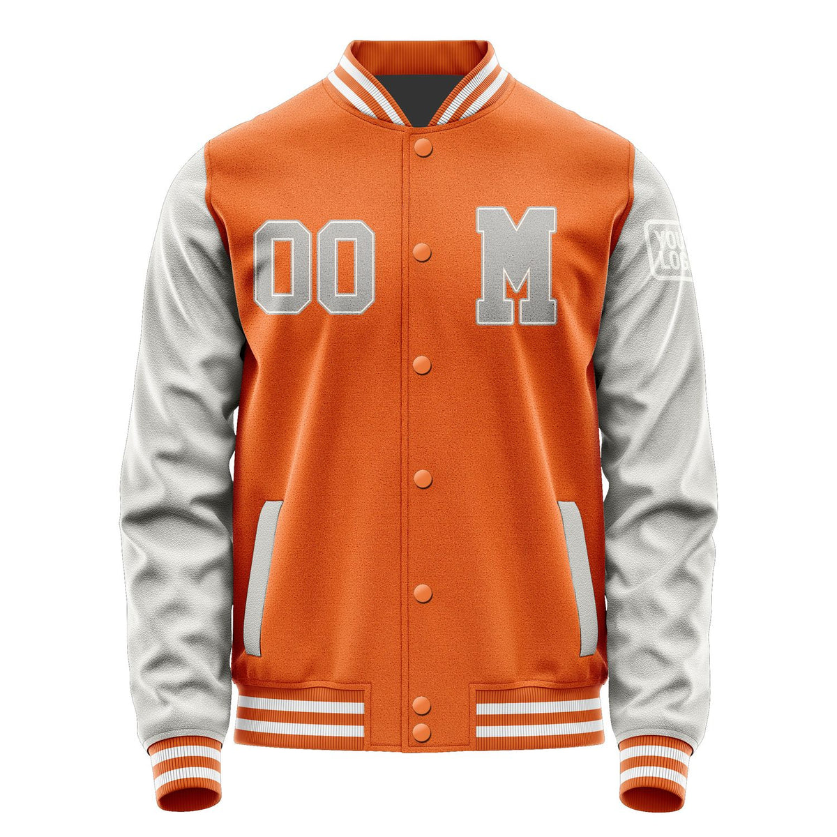 Custom Orange Gray Jacket Jb2828042818041818