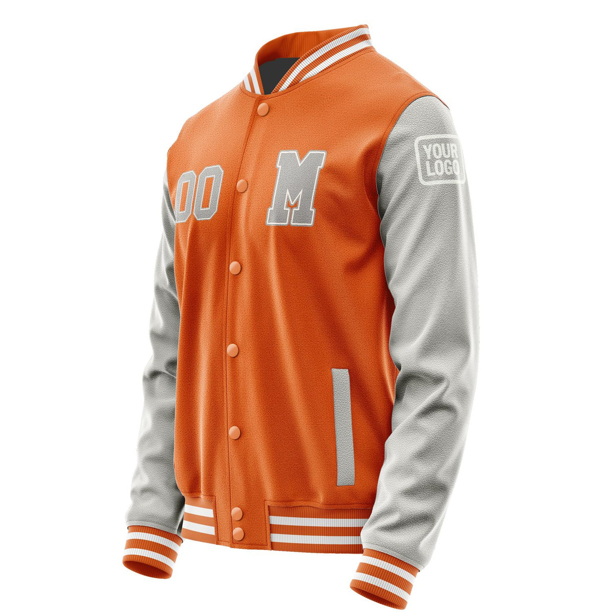 Custom Orange Gray Jacket Jb2828042818041818