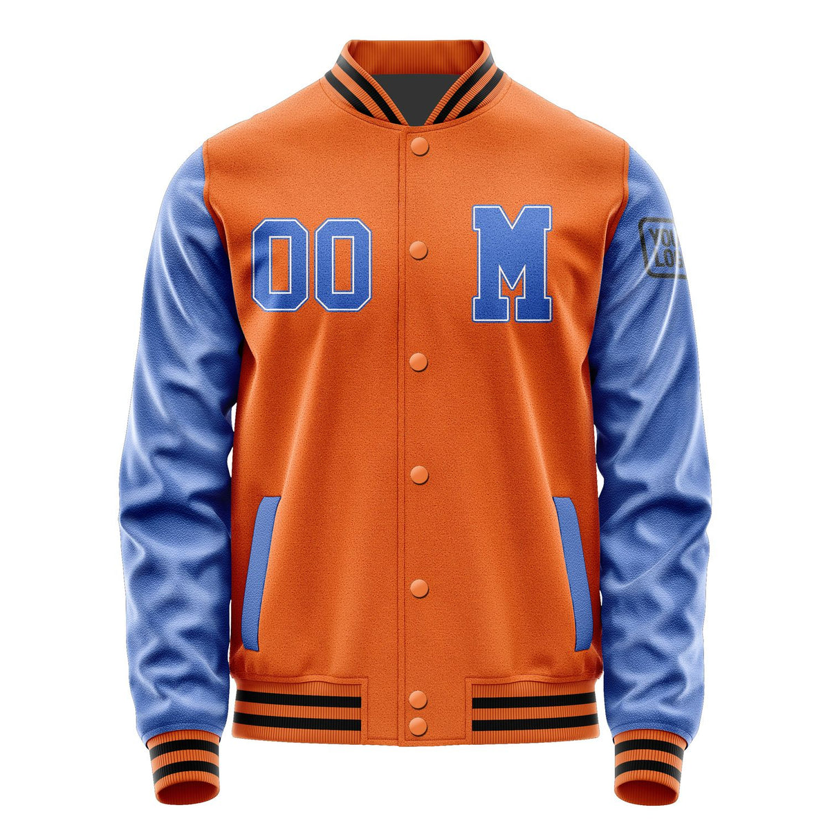 Custom Orange Sky Blue Jacket Jb2828092817091817