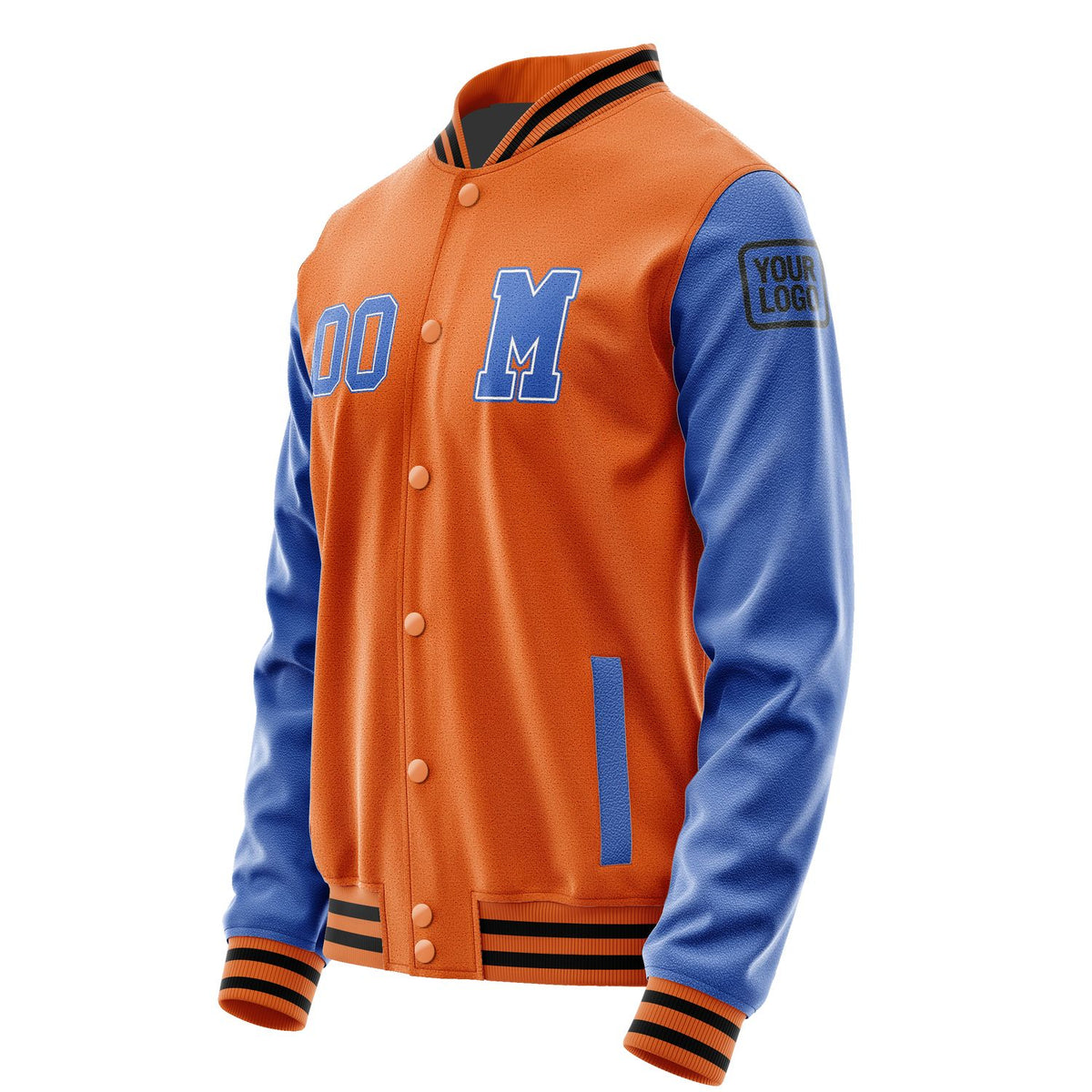 Custom Orange Sky Blue Jacket Jb2828092817091817