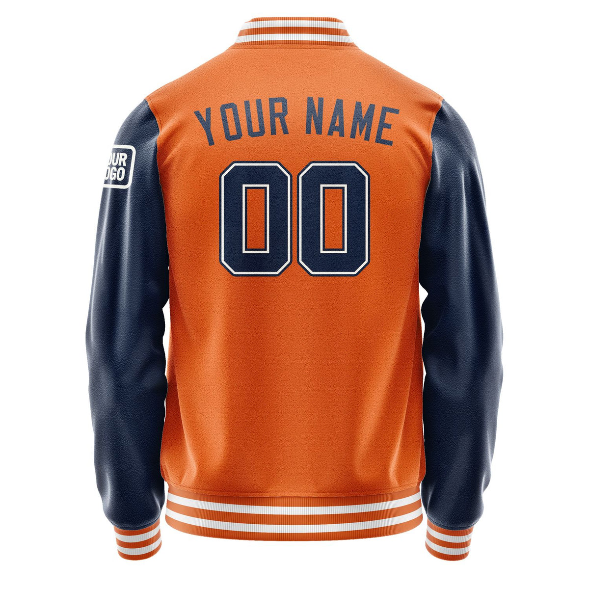 Custom Orange Blue Jacket Jb2828102818101818