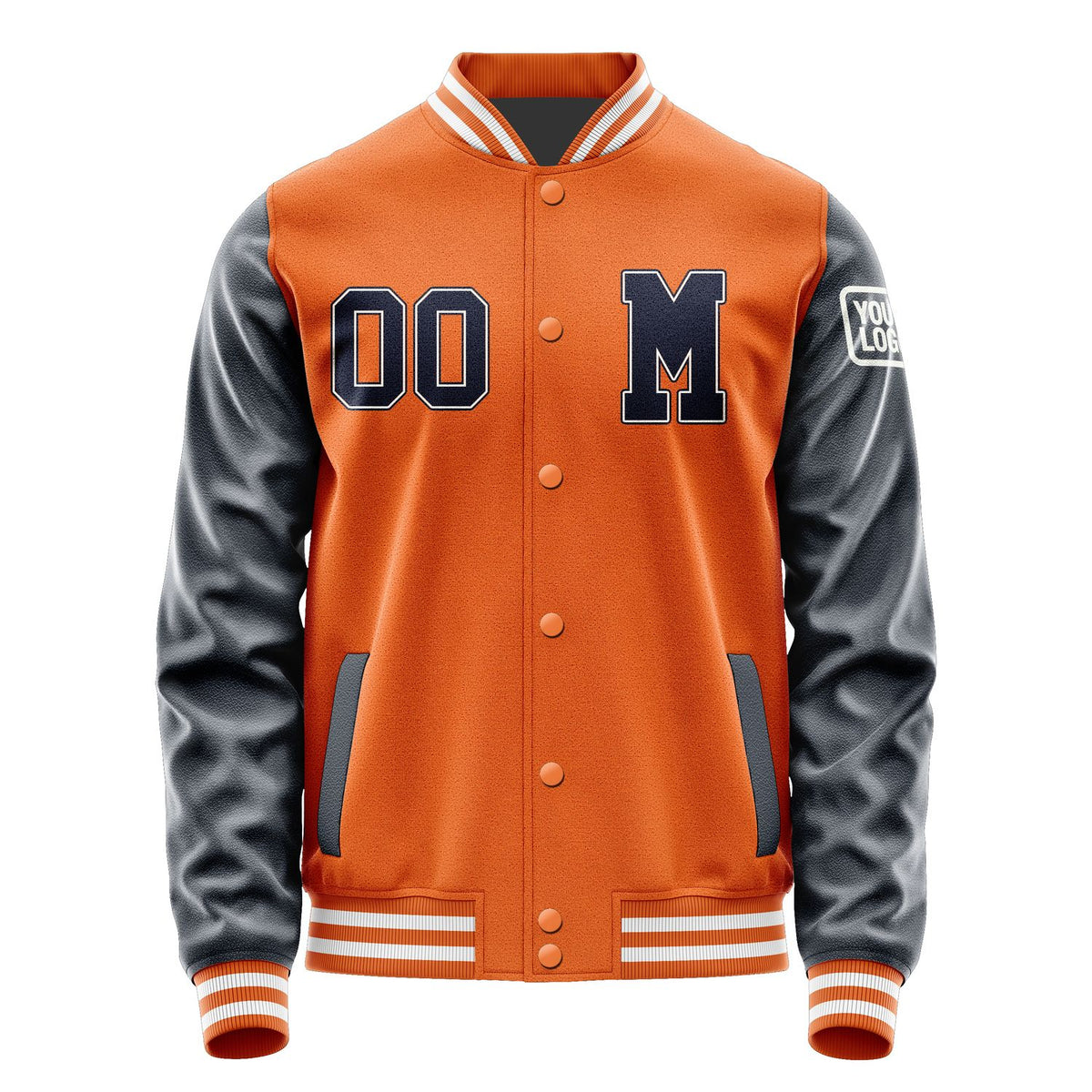 Custom Orange Navy Jacket Jb2828112818111818