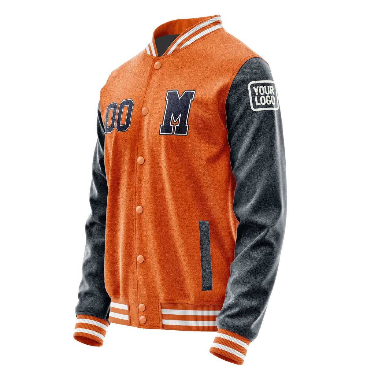 Custom Orange Navy Jacket Jb2828112818111818