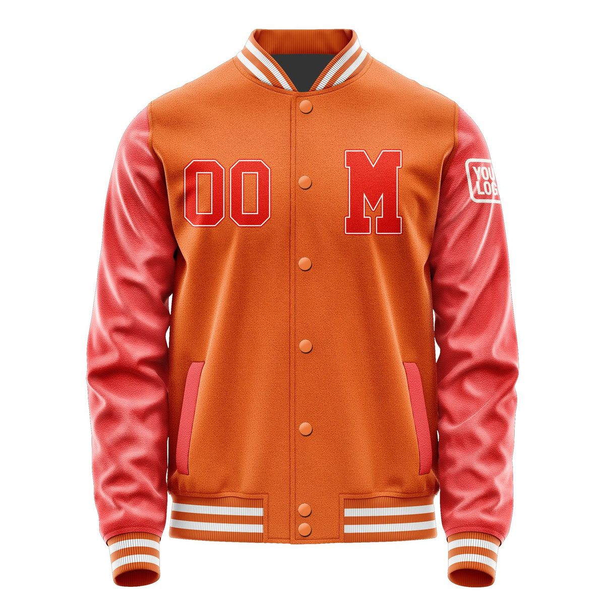 Custom Orange Orange Red Jacket Jb2828122818121818