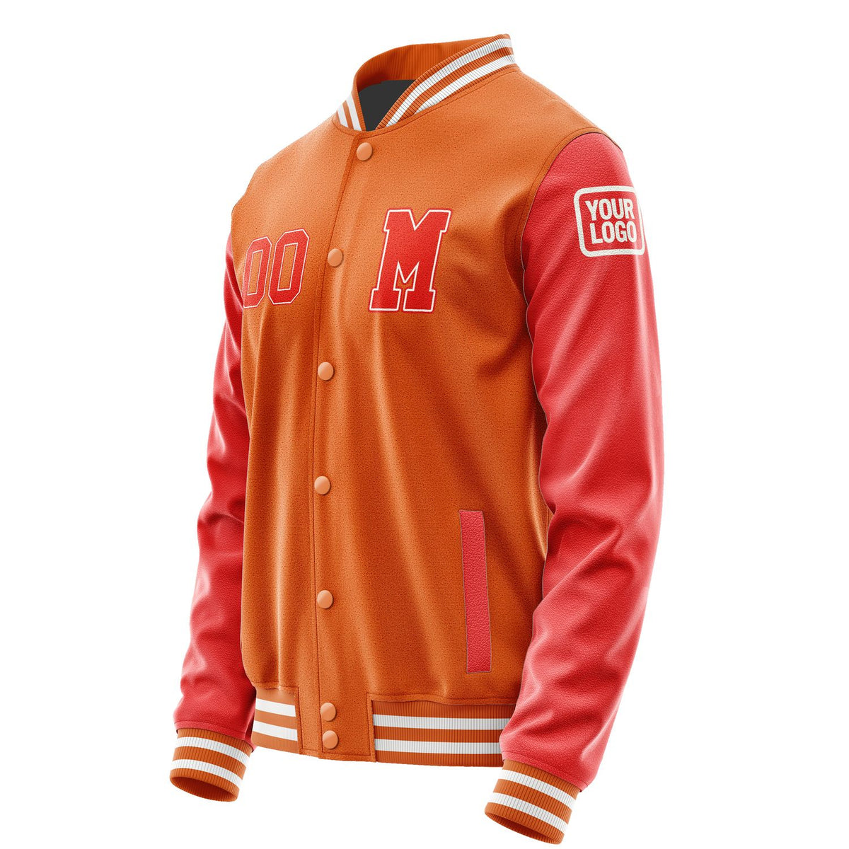 Custom Orange Orange Red Jacket Jb2828122818121818