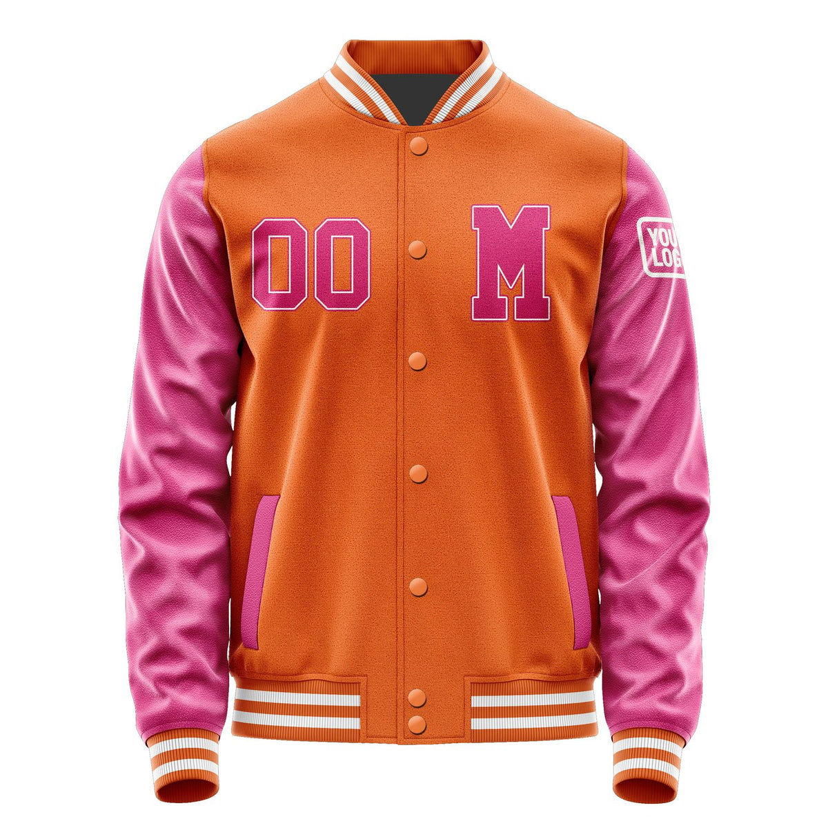 Custom Orange Pink Jacket Jb2828132818131818