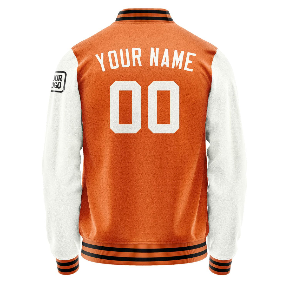 Custom Orange White Jacket Jb2828182817181817