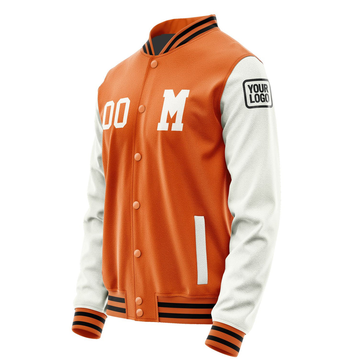 Custom Orange White Jacket Jb2828182817181817