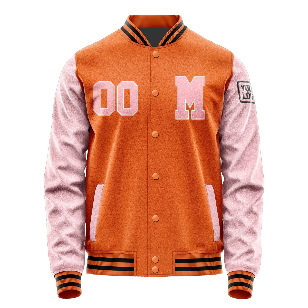 Custom Orange Light Pink Jacket Jb2828212817211817