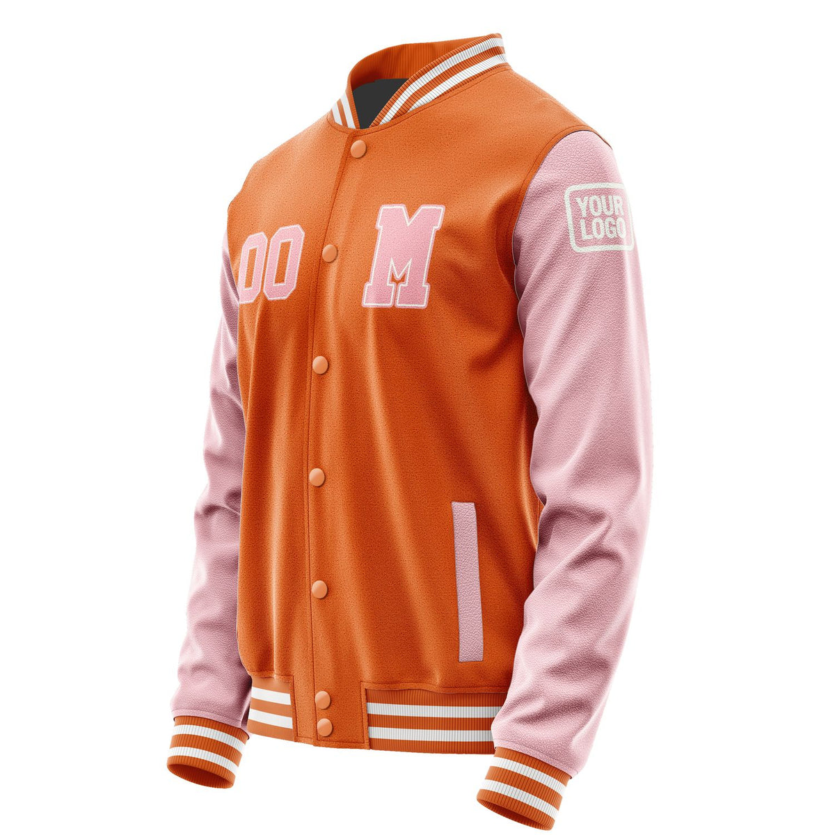 Custom Orange Light Pink Jacket Jb2828212818211818