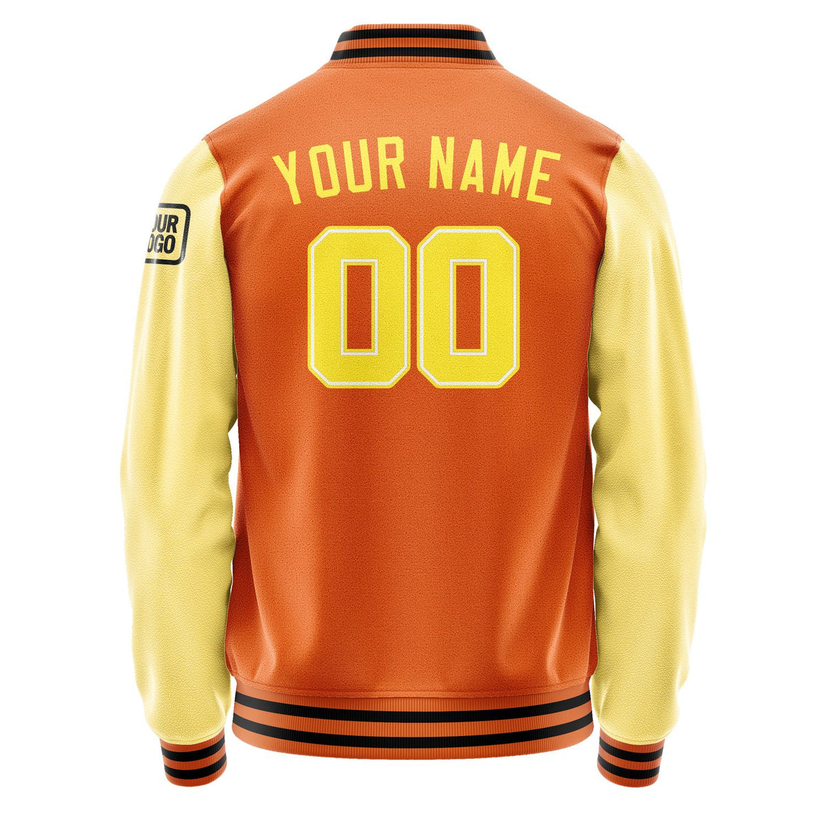 Custom Orange Light Yellow Jacket Jb2828262817261817