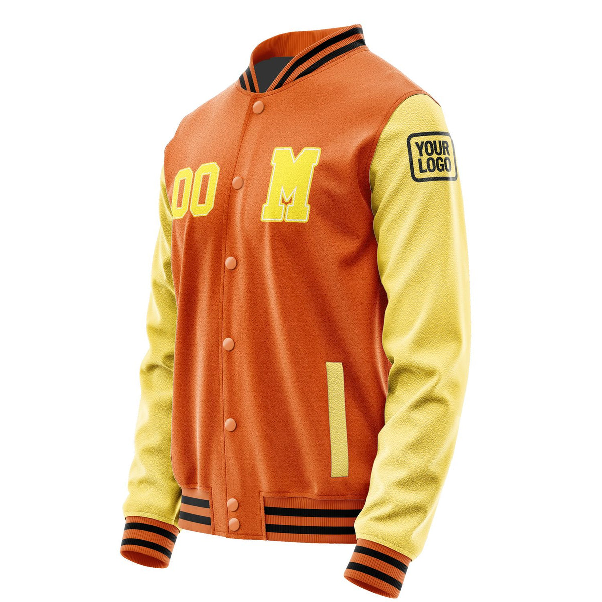 Custom Orange Light Yellow Jacket Jb2828262817261817