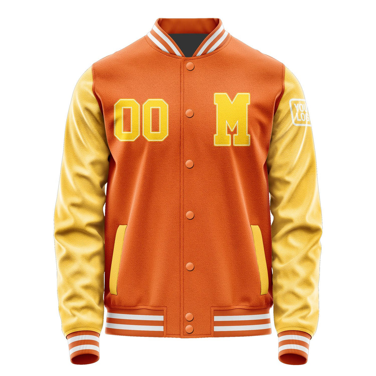 Custom Orange Gold Jacket Jb2828302818301818