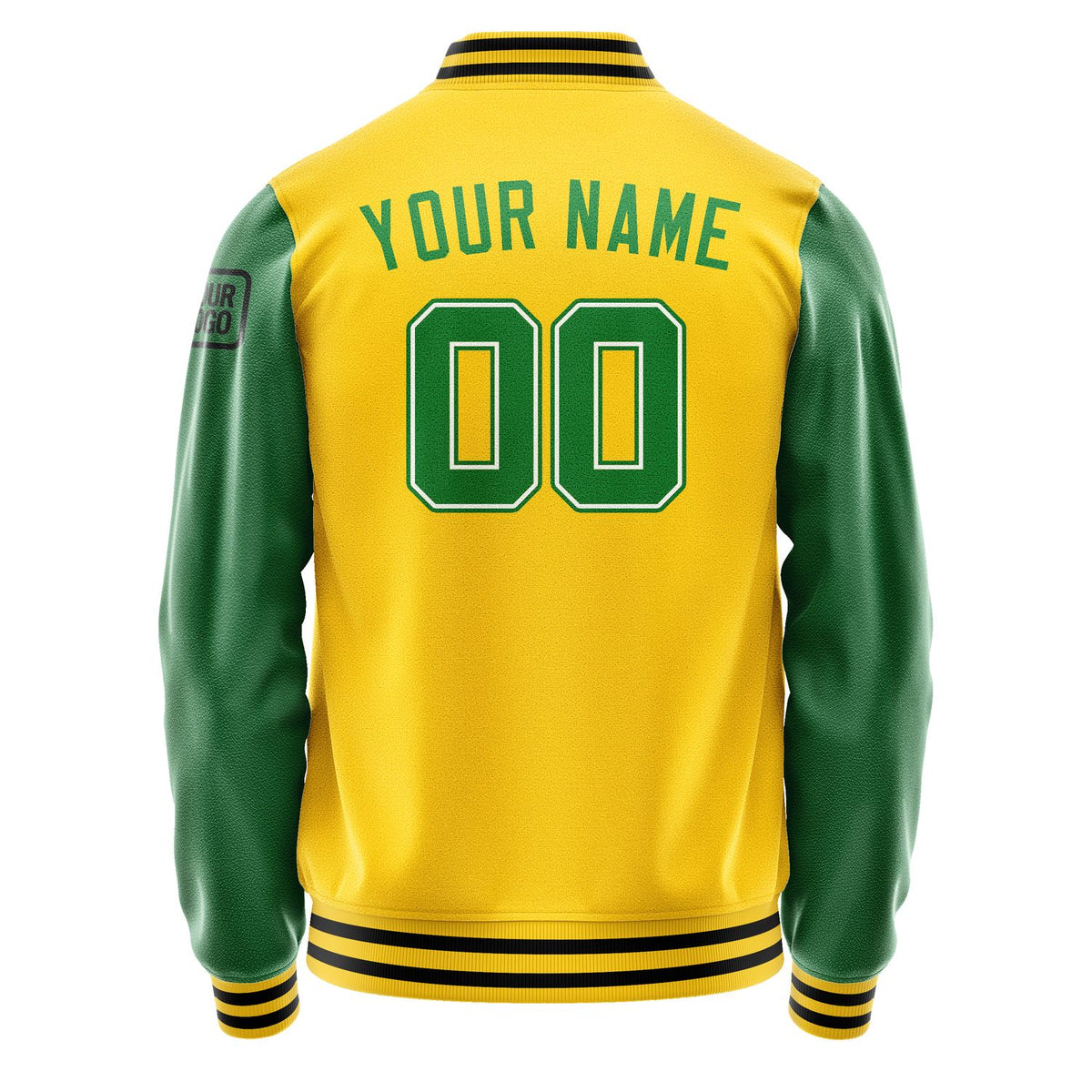 Custom Gold Emerald Green Jacket Jb3030243017241817