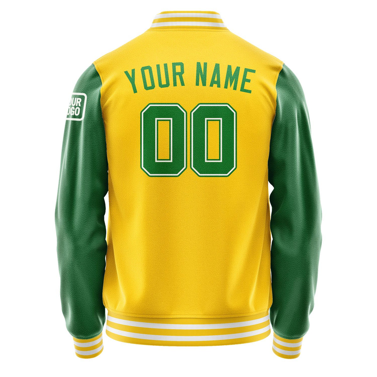 Custom Gold Emerald Green Jacket Jb3030243018241818