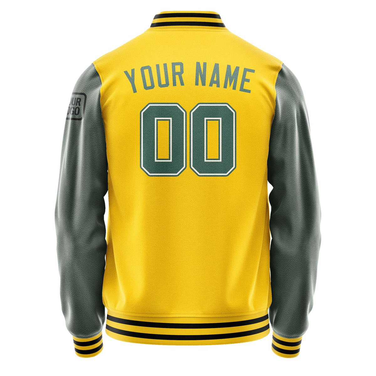 Custom Gold Blue Green Jacket Jb3030273017271817